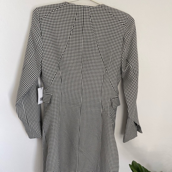 JASON WU Tweed Pattern Faux Wrap Blazer Dress Size Medium NWT - Picture 11 of 12